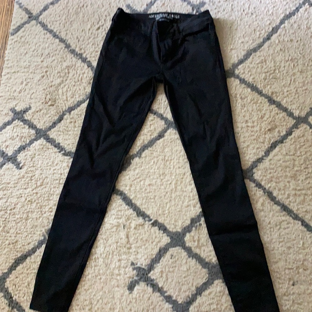 American eagle black jeggings